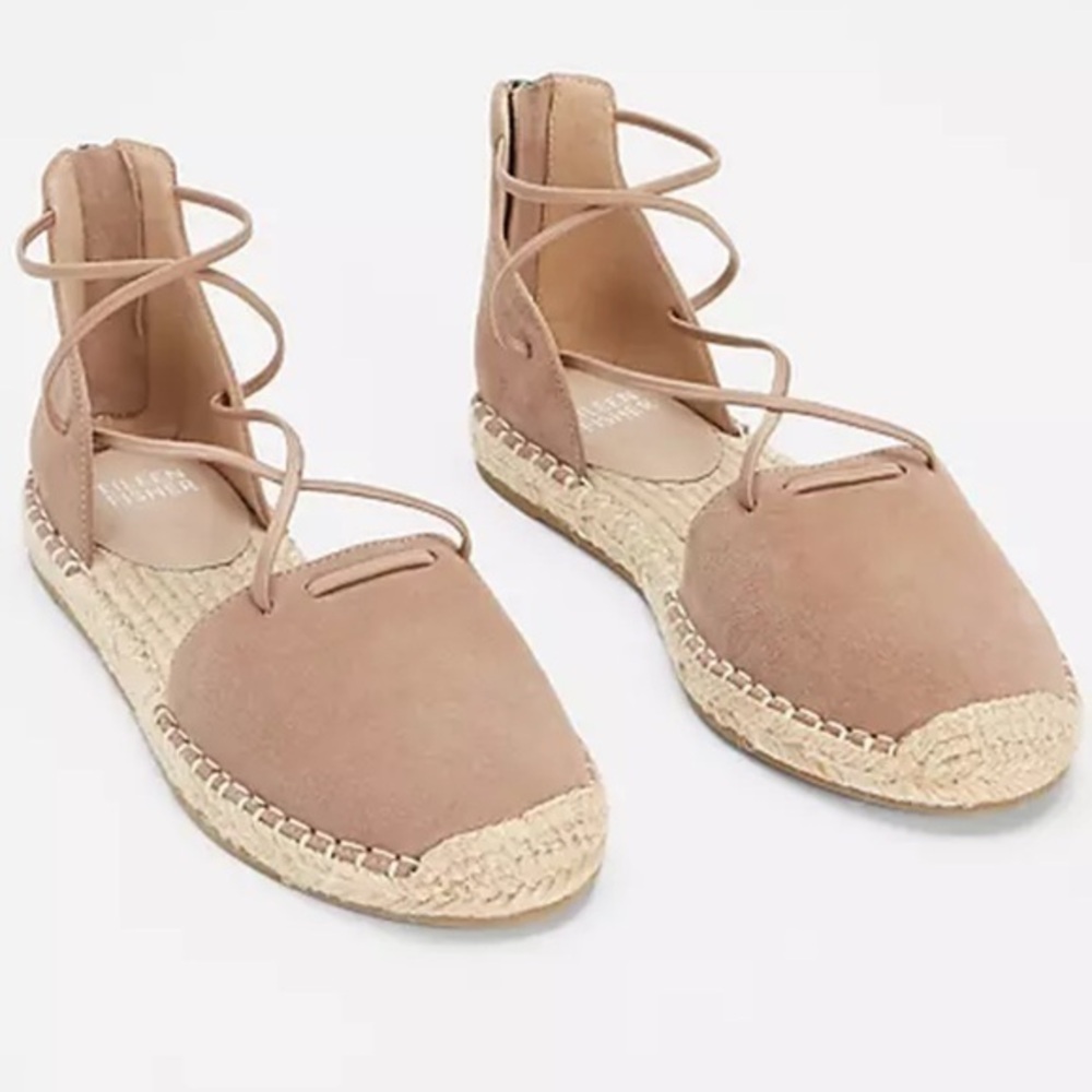 ▶️ Eileen Fisher ◀️ Lee D'orsay Flat
Espadrille Sandals  Pinkish Tan. 6.5